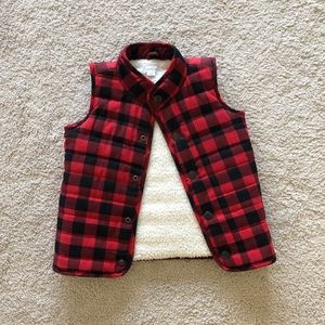 Mud Pie Boy Check Quilted Vest